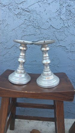 Antique candle holders