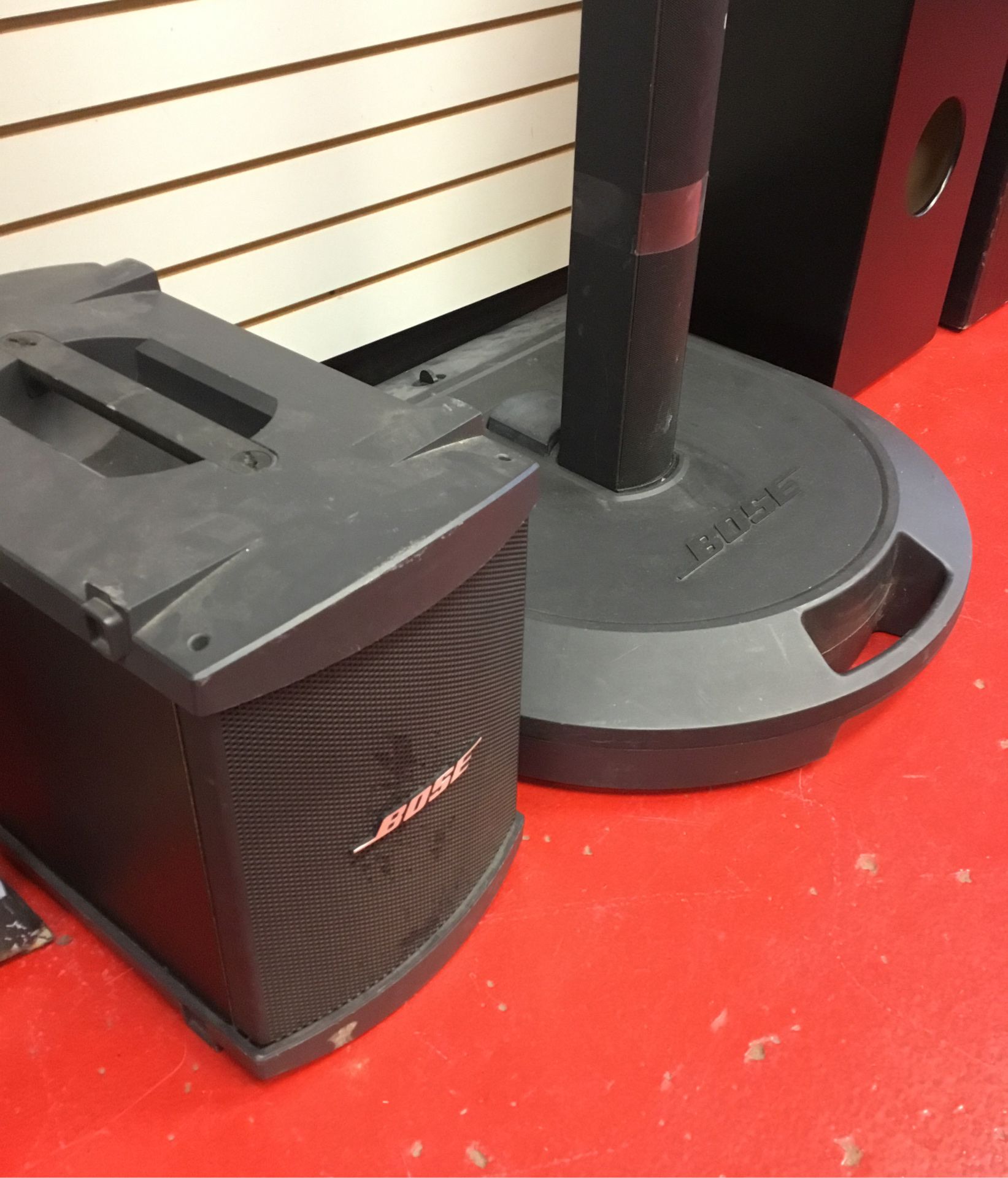 Bose PA system with subwoofer