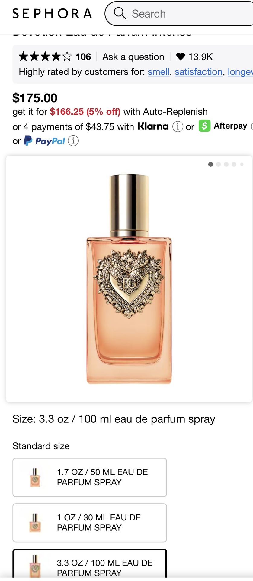 D &G Devotion Intense 