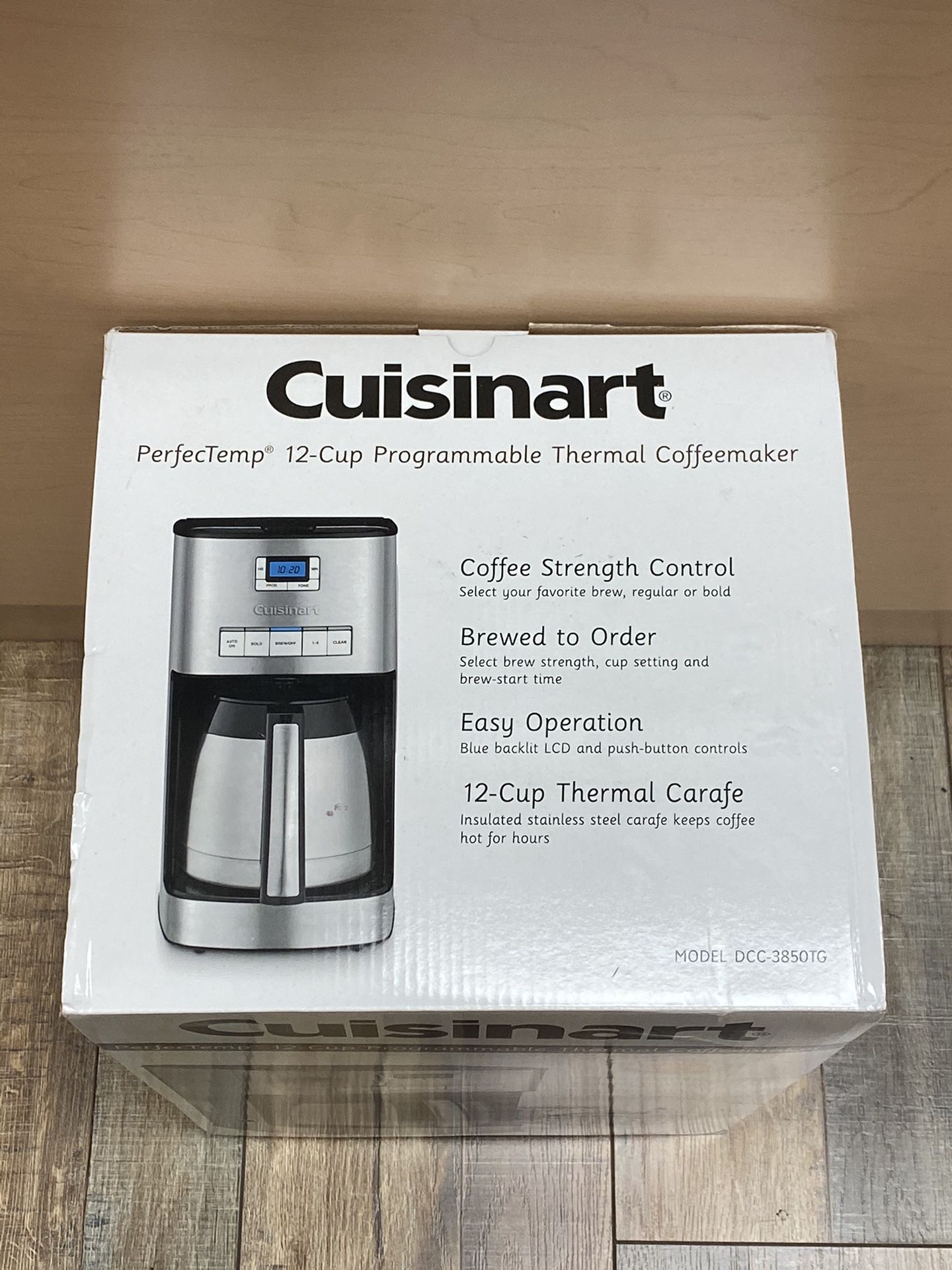 Cuisinart 12-Cup Programmable Coffeemaker - Stainless Steel - DCC-3850TG