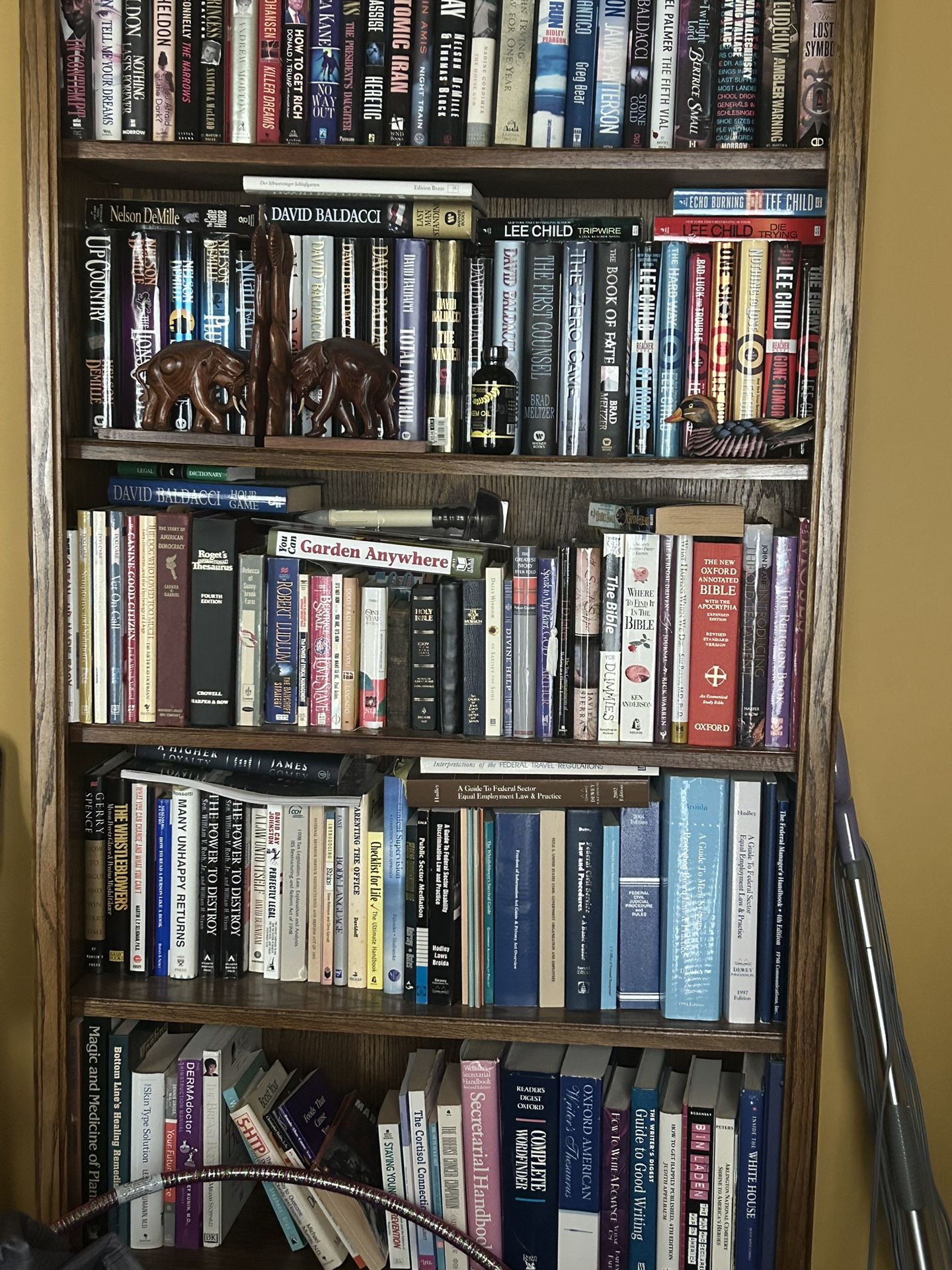 Solid Oak Bookshelf 