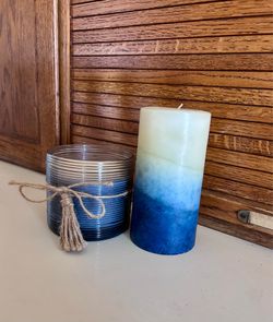 Blue candles