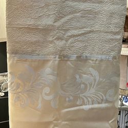 New…yellow Crinkle Look Shower Curtain