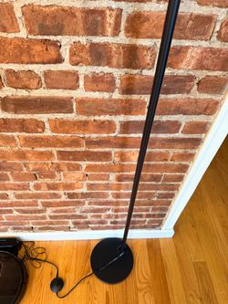 Black Minimalist Floor Lamps (x2)