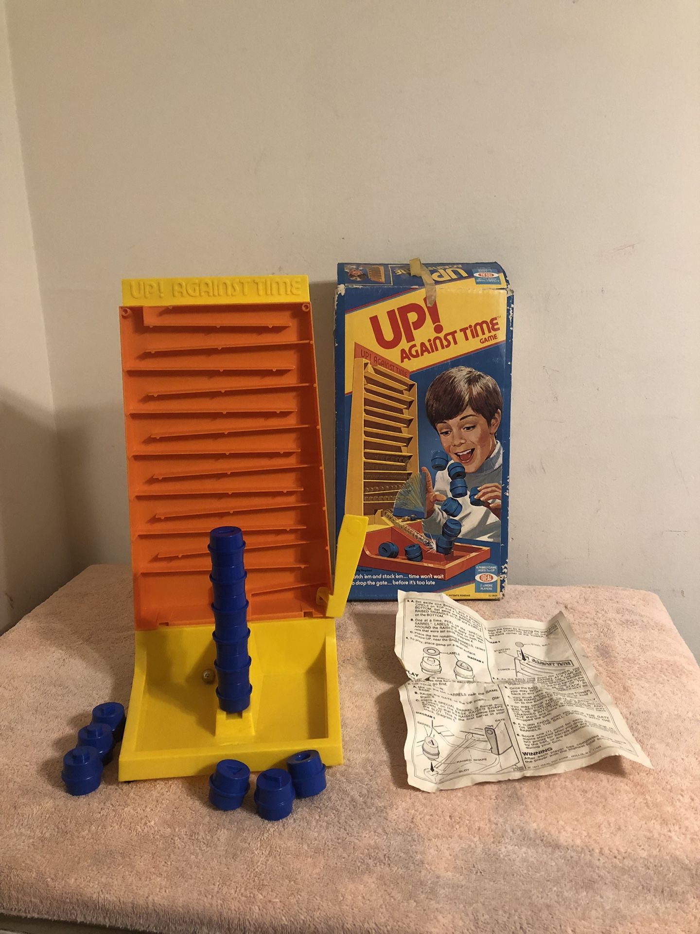 Vintage 1977 Ideal Up Against Time Game Complete #2023-0 With Instructions 