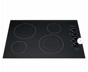 30 in. Electric Cooktop in Black with 4 Burner Elements, including Quick Boil Burner & Ceramic Glass Surface
