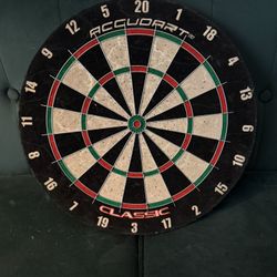 Dart Board With Darts
