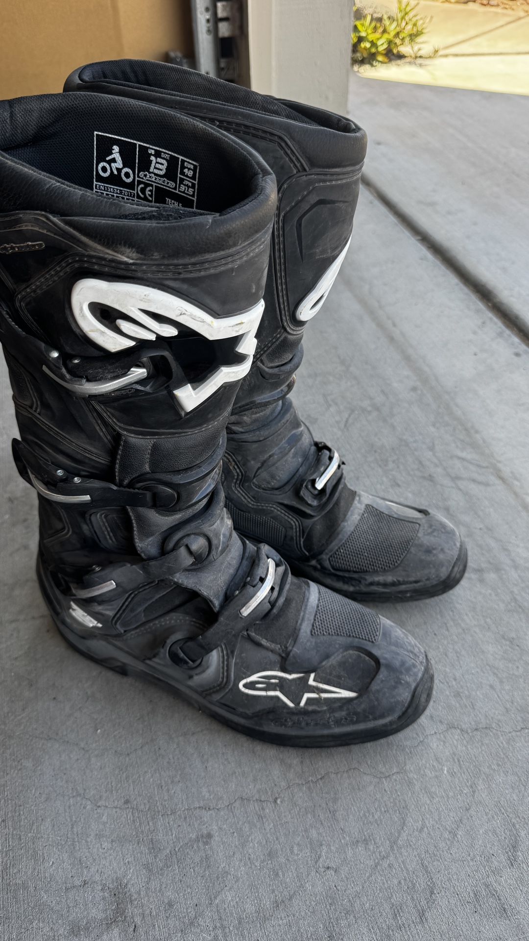 Alpinestars Tech 5 MX Boots – Size 13 – $80