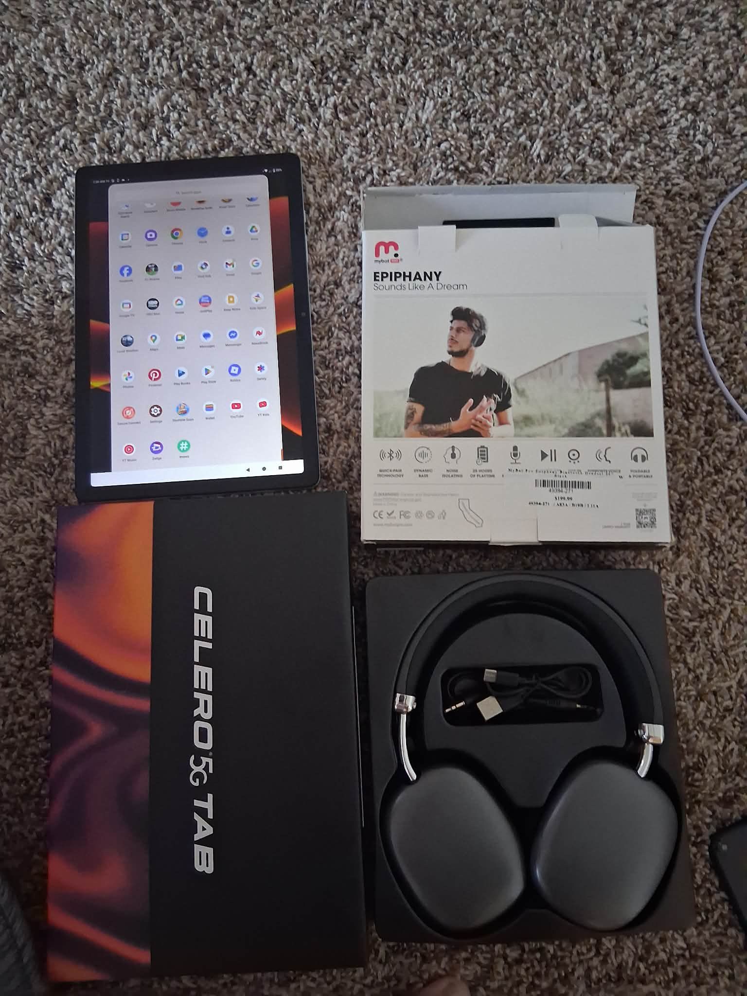 New Headphones 2025 and Like New Tablet Open Box 2025 Both For $100 Price Is Firme First Come First Serve
