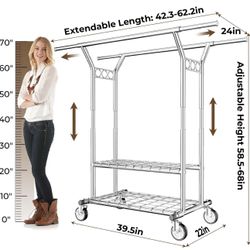 Garmet Clothes Rack Hyseyy YS-K 1301S -Brand new -Down from $147