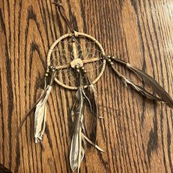 Small Feathered Wooden Dream Catcher