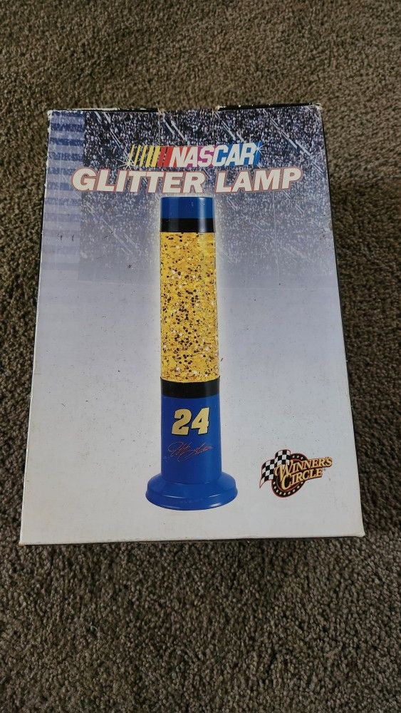 Jeff Gordon NASCAR Glitter Lamp