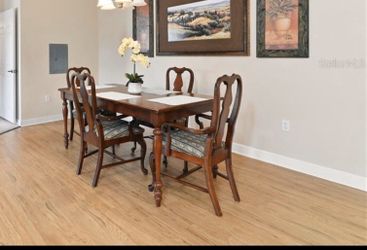 Make offer. Dining set, Sofa bed, entertainment center and nice white appliances