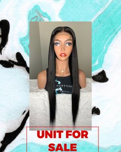 24” Straight 6x4 Lace Closure Wig Unit