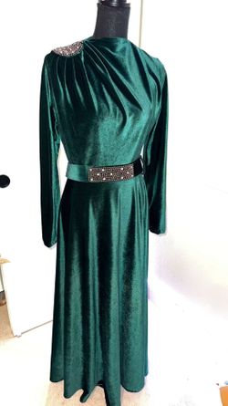 Green Valvet Prom Dress 