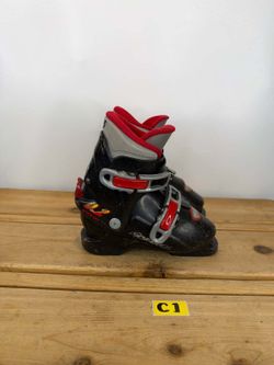 Nordica Super G 0.2 Junior Ski Boots Black Red Size 19.5 Mondo (230mm BSL)