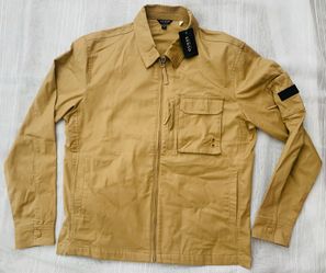 NWT GUESS Men’s Size M Full Zip Jacket Toasted Taupe