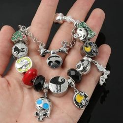 Nightmare B4 Christmas Jack Charm Bracelet 