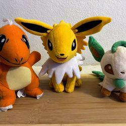 Pokémon lot of 3 plushies