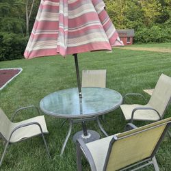 Patio Set. 9 Years Old FREE