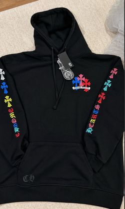 Chrome Hearts Black Multicolor Cross Hoodie