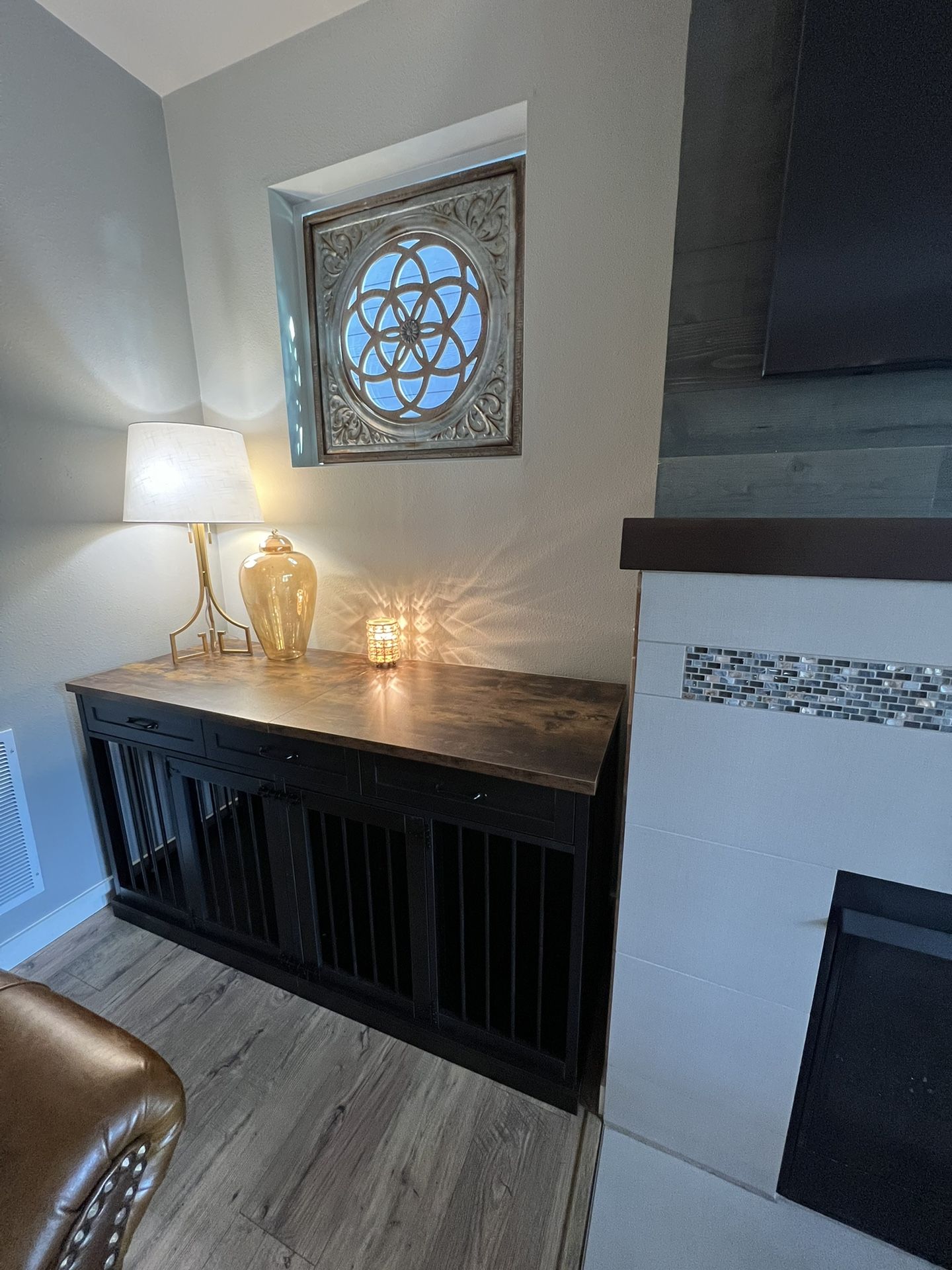 Two Furniture Dog Kennels