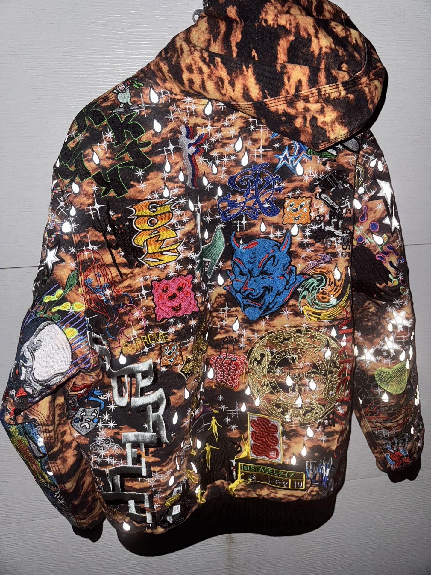 Supreme AOI Embroidered Hooded Work Jacket