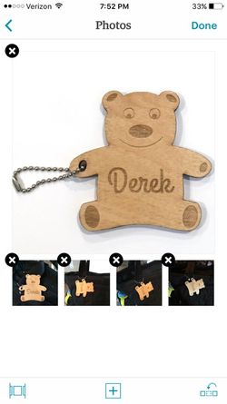 Custom Diaper Bag Tag with Childs Name