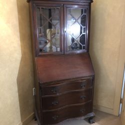 Antique Vintage Desk Hutch Dresser