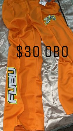 FUBU 05 Orange Track Pants Size Medium