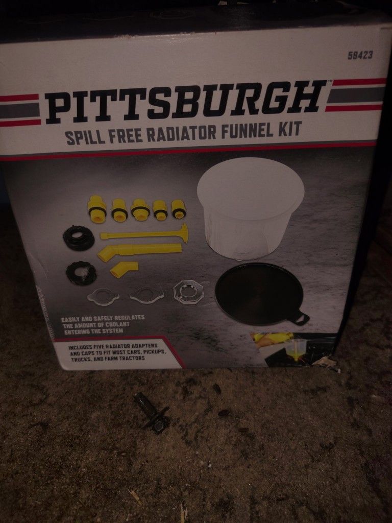 Pittsburgh Spill Free Radiator Funnel Kit