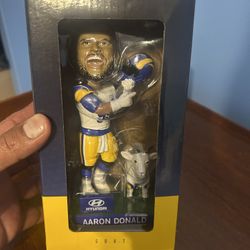Aaron Donald Rams Bobblehead G.O.A.T
