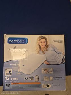 Aerobed 12 inch  twin mattress-inflatable