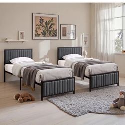 Matching Twin Beds (2)