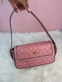 Coach Pink Signature Shoulder Bag
