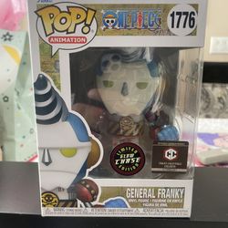 Funko Pop Animation One Piece #1776 General Frank Glows In The Dark Chase Chalice Collectibles Exclusive Limited Edition