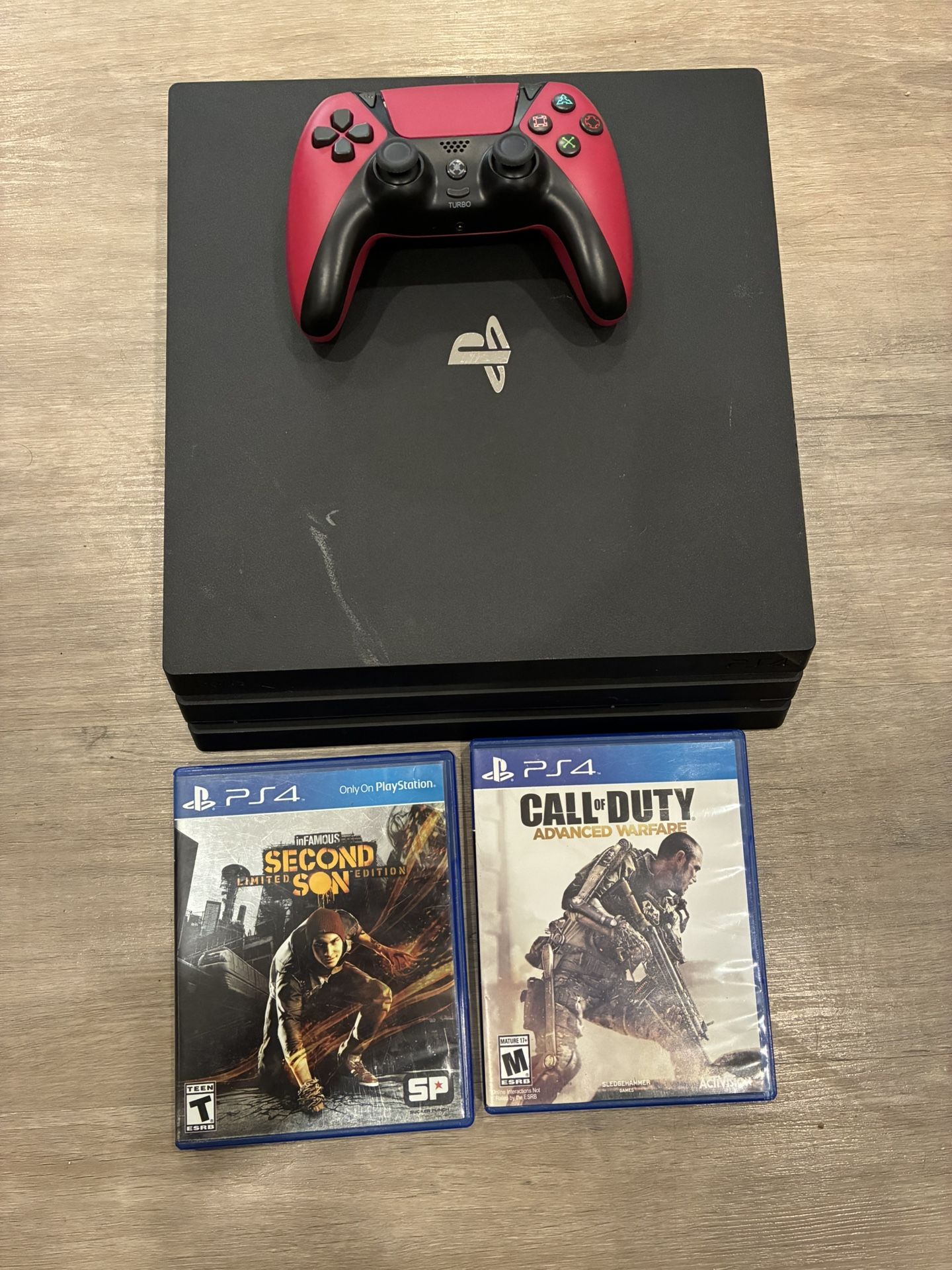 PlayStation 4 PRO Console With controller And Games
