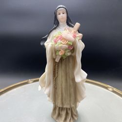 Vintage St. Therese of Lisieux 6" Figurine The Little Flower By Roman, Inc.