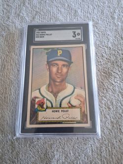 1952 Topps Howie Pollet, Pittsburgh Pirates! SGC 3 VG! #63
