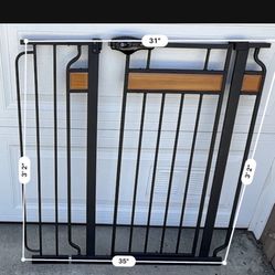 Baby Gate. Nice With Wood Inlay. 