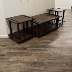 Coffee Table & 2 End Tables