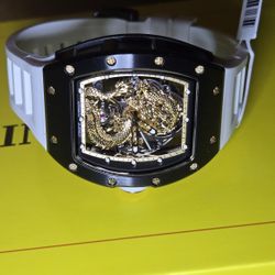 Invicta S1 Rally Dragon Automatic Men's Watch w/ Skeleton Dial - 41mm, White (49013)