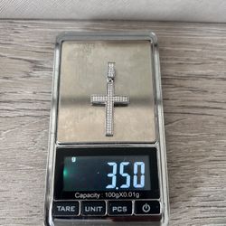 Moissanite Cross Pendant