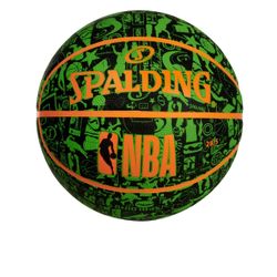 Spalding® NBA Graffiti 28.5" Basketball - Neon Green/Black