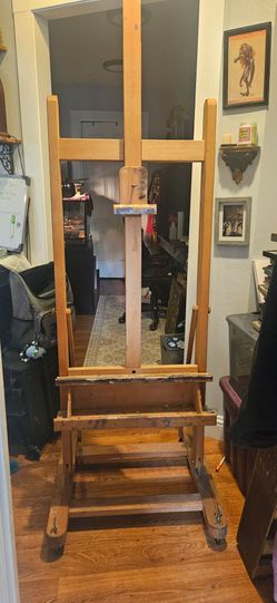 Heavy duty H frame wood easel