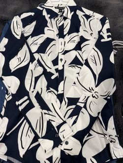 INC Men's Floral Button-Down Dress Shirt