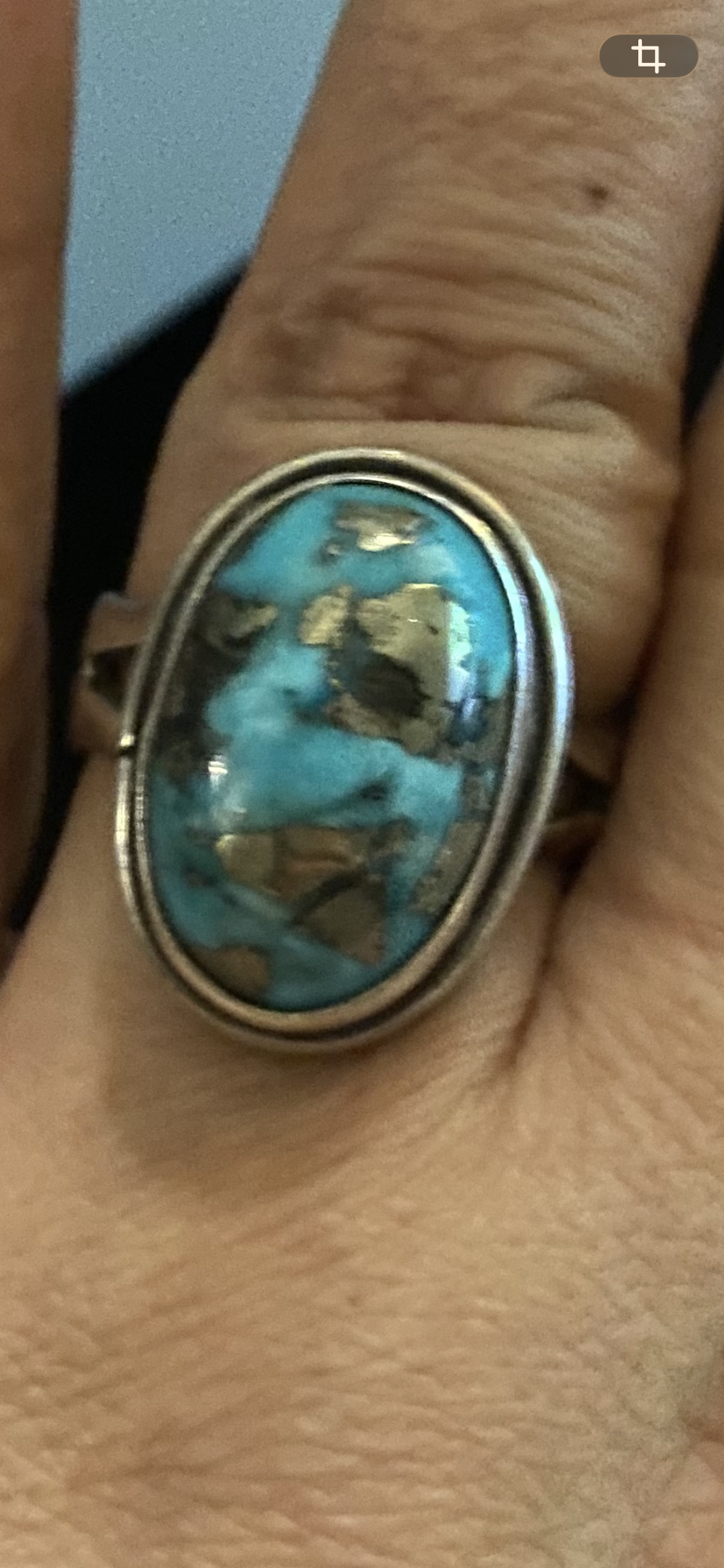 Beautiful turquoise silver ring
