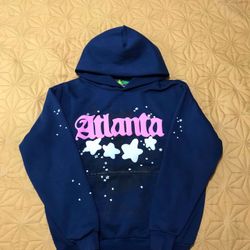 Navy Blue Atlanta Spider Hoodie 