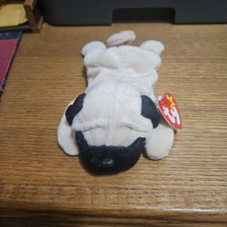 TY Beanie Babies "Pugsly The Pug" Large Size Mint 