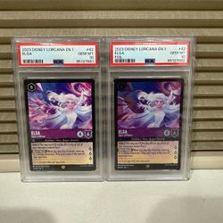 PSA 10 Elsa Spirit of Winter 42/204 Sequential Pair